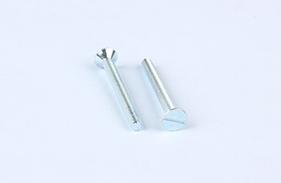 4.8級鍍藍白鋅 開(kāi)槽沉頭機螺釘 GB68